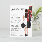 赤ミニマル写真彼女はそれを卒業した 招待状 (スタンド正面)