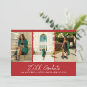 赤ミニマル写真部卒業パーティー 招待状 (スタンド正面)