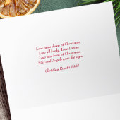 赤ミニマル線アートホーリーファミリー宗教的 シーズンカード