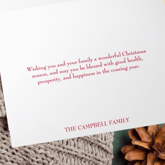 赤ミニマル線アートホーリーファミリー宗教的 シーズンカード