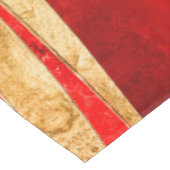 赤ミネラル金ゴールド金属波抽象芸術 テーブルクロス (アングル)