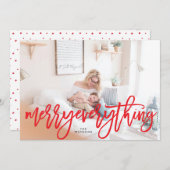 赤メリーいEverything Holidayフォトカード シーズンカード (正面/裏面)