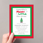 赤メリーちゃんシャワー アクリル招待状 (インサイチュ (ポータブル))