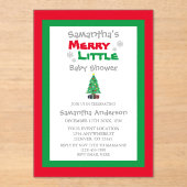 赤メリーちゃんシャワー アクリル招待状 (正面)