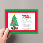 赤メリーちゃんシャワー アクリル招待状 (インサイチュ (ポータブル))