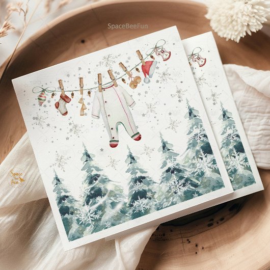 赤メリーちゃんシャワー スタンダードランチョンナプキン