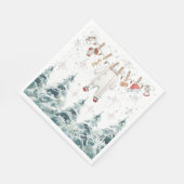 赤メリーちゃんシャワー スタンダードランチョンナプキン (角)