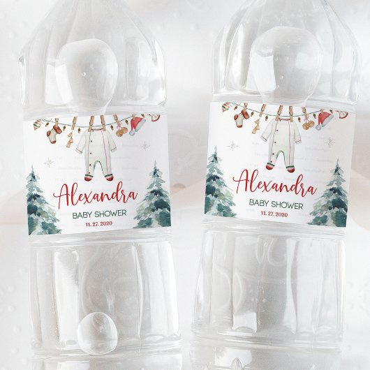 赤メリーちゃんシャワー ペットボトルラベル