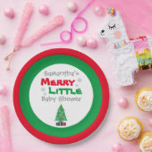 赤メリーちゃんシャワー ペーパープレート (パーティー)