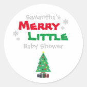 赤メリーちゃんシャワー ラウンドシール (正面)