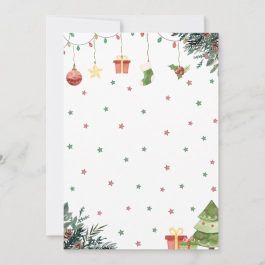 赤メリーちゃんシャワー 招待状 (裏面)