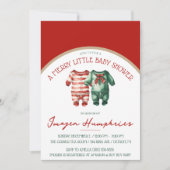 赤メリーちゃんシャワー 招待状 (正面)