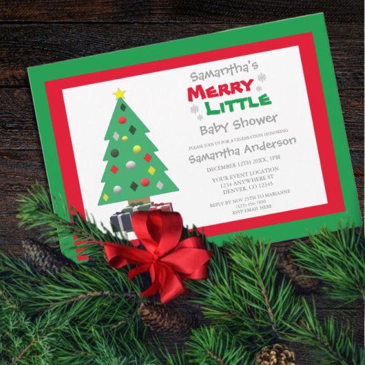 赤メリーちゃんシャワー 招待状