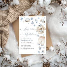 赤メリーちゃん服の赤ちゃんシャワー 招待状