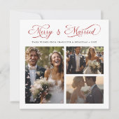 赤メリーとス結婚したクリッエレガントト3枚の写真 シーズンカード (正面)