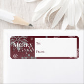 赤メリーと明るい雪の上から ラベル (インサイチュ)