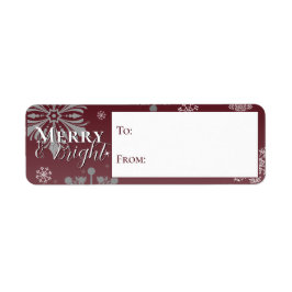 赤メリーと明るい雪の上から ラベル