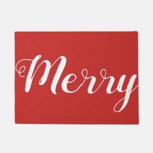 赤メリーのクリスマス ドアマット