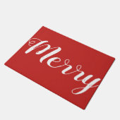 赤メリーのクリスマス ドアマット (アングル)