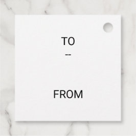 赤メリークリスマスシンプルメッセージカード フェイバータグ