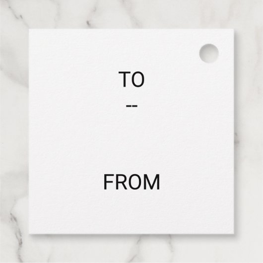 赤メリークリスマスシンプルメッセージカード フェイバータグ (裏面)