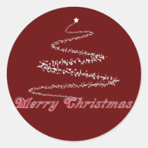 赤メリークリスマスシール