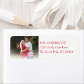 赤メリークリスマススクリプト |休日の写真 ラベル (インサイチュ)