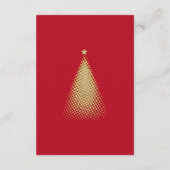 赤メリークリスマスフォトベビー誕生発表 エンクロージャーカード (裏面)