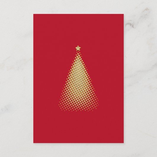 赤メリークリスマスフォトベビー誕生発表 エンクロージャーカード (裏面)