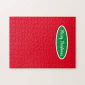 赤メリークリスマス悔しい ジグソーパズル (横)