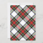 赤メリークリスマス書道台本5写真 シーズンカード (裏面)