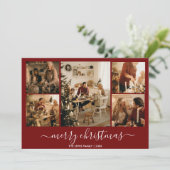 赤メリークリスマス5 – フォトホリデーカード シーズンカード (スタンド正面)