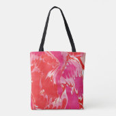 赤メリー大理石トートバッグ トートバッグ (裏面)