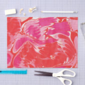 赤メリー大理石 薄葉紙 (クラフト)