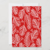 赤メリー書道 – 縦写真ホワイト シーズンカード (裏面)