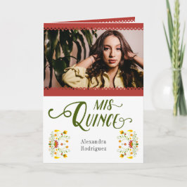 赤メ伝統的キシカンフローラ写真キンセアニェラ 招待状