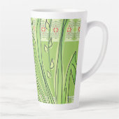 赤モダンいアートフローラ カフェラテマグ (右)