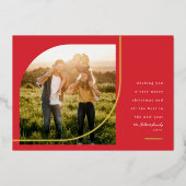 赤モダンいクリエレガントスマス 箔シーズンカード (正面)