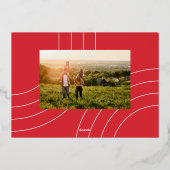 赤モダンいクリエレガントスマス 箔シーズンカード (裏面)