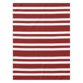 赤モダンいストライプパターン テーブルクロス (正面)