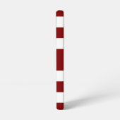 赤モダンいストライプ名 SAMSUNG GALAXYケース (左側面)