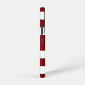 赤モダンいストライプ名 SAMSUNG GALAXYケース (右側面)