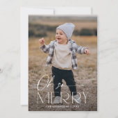 赤モダンいメリー写真 シーズンカード (正面)