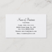 赤モダンい唇のコスメティックメイクアップアーティスト 名刺 (裏面)