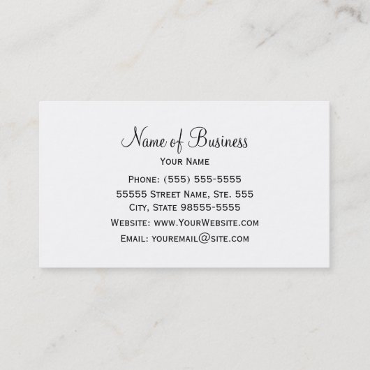 赤モダンい唇のコスメティックメイクアップアーティスト 名刺 (裏面)