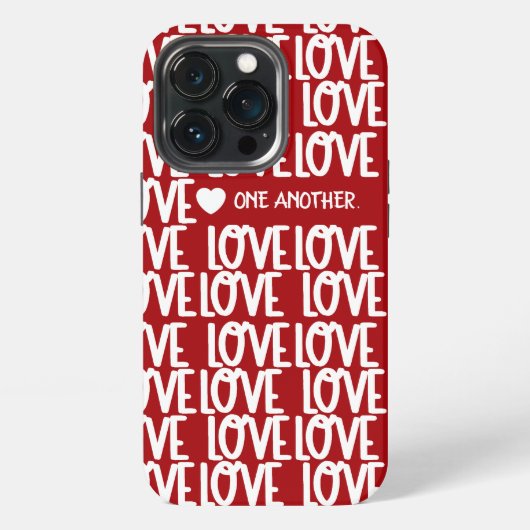 赤モダンい愛感動的の台詞Case-Ma iPhoneケース (裏面)