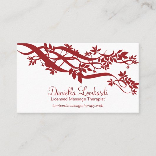 赤モダンい禅枝 名刺 (正面)