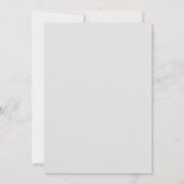 赤モダンい紙の結婚山 招待状 (裏面)