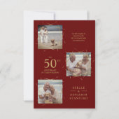 赤モダンい3枚の写真Pet結婚 All's Annival (正面)