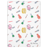 赤モダンかわいらしシックガーリー クリップボード (裏面)